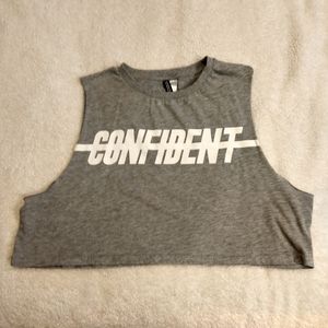 Divided CONFIDENT crop top size large